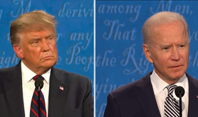 Biden and Trump at the first presidential debate
