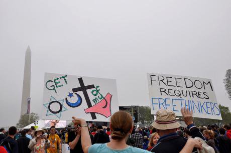 Secular march in Washington. Jennifer Boyer:Flickr. Some rights reserved.jpg