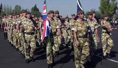 Soldiers of the British Army (United Kingdom) march for a .jpeg