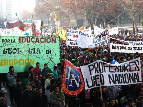 Student march in Chile, 2011