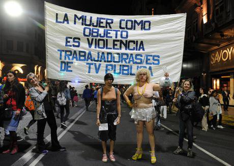 TV Pública workers in Argentina protest violence against women_ 3 May 2015. Image_ Prensa TV Pública_Flickr. Some rights reserved.jpg