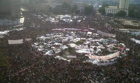 Tahrir Square during February 2011. Mona/wikicommons. Some rights reserved.