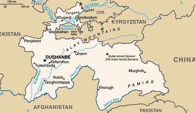 Map Tajikistan