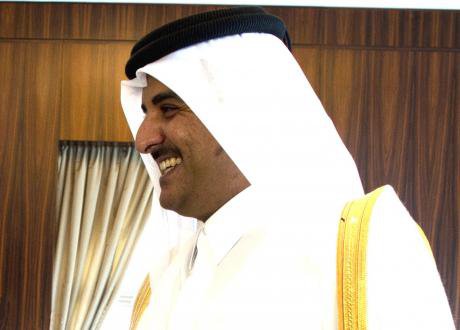Sheikh Tamim bin Hamad Al Thani, Emir of Qatar. Chuck Hagel/wikimedia. Some rights reserved.