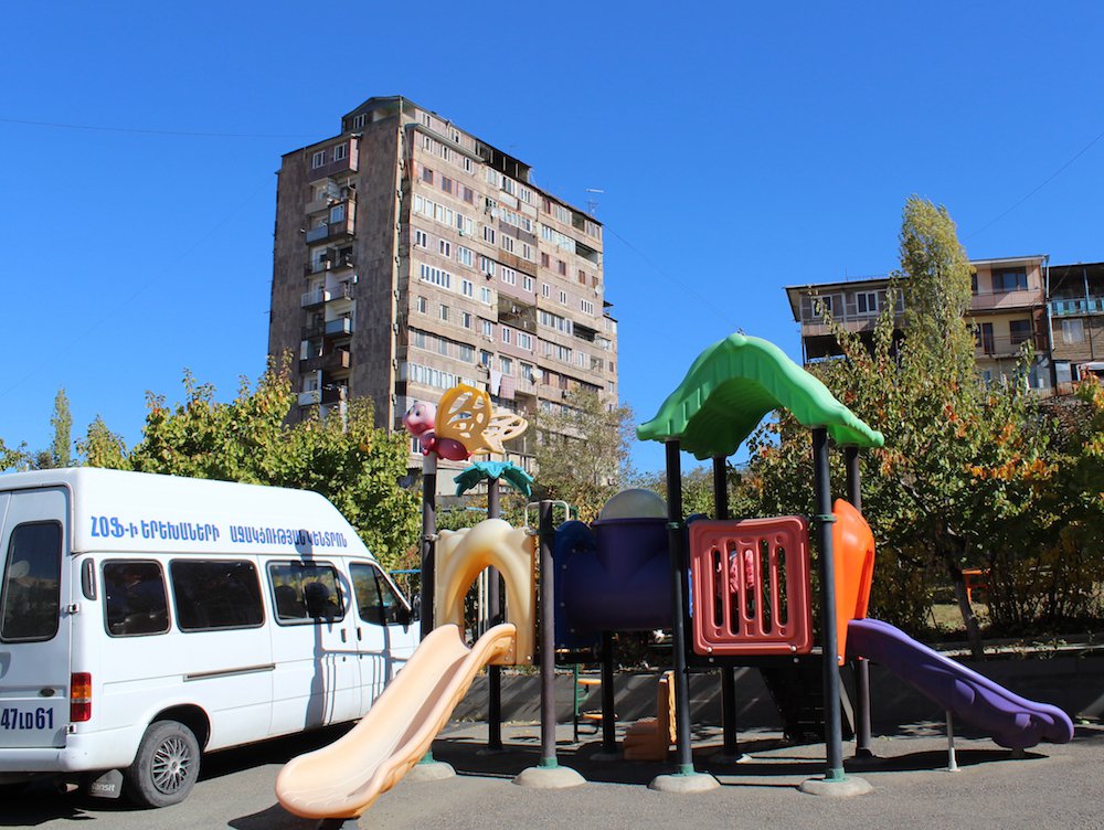 The play area outside the Children's Support Centre, Yerevan.JPG