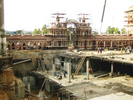 Construction work at Tsaritsyno