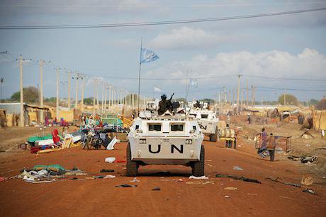 UN Peacekeepers on patrol in Abyei. UN Photo:Stuart Price:Flickr. Some rights reserved.jpg