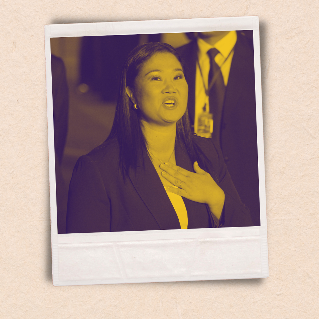 Presidential candidate Keiko Fujimori, leader of the Popular Force party.