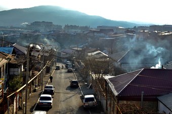 The road that links Armenia and Nagorno-Karabakh