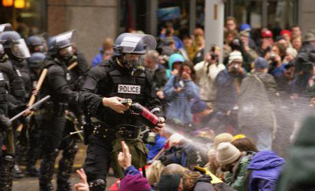 Protests against the WTO in Seattle in 1999