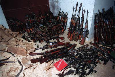 Weapons confiscated from the KLA, July 1999