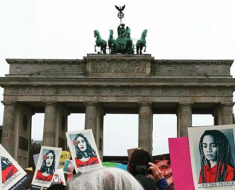 Women&#x27;s March in Berlin.