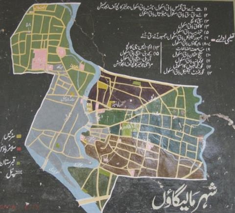 Colourful map of the city