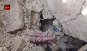 Girl buried in house by bomb