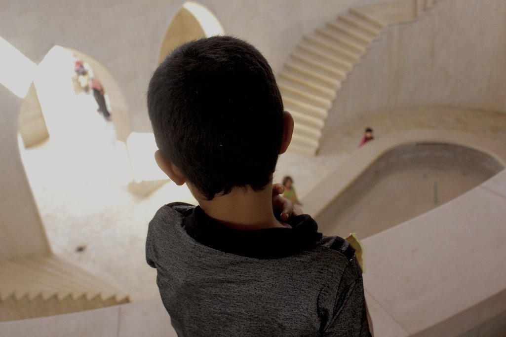 The mosque in Arsal, Lebanon, became a makeshift refugee camp for Abu Hassan and his extended family members, after they fled the offensives in Qusayr, in 2013.