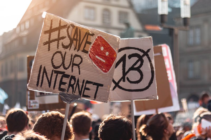 Save the internet protest