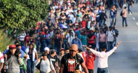 Otra caravana de hondure os camina hacia el sue o americano