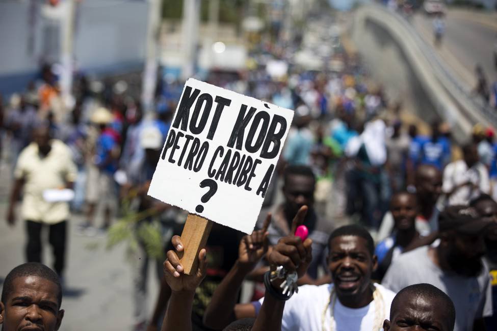 Marchas contra la malversación de los fondos de Petrocaribe.