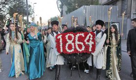 Circassians in Turkey commemorate their ancestors' expulsion from the Russian Empire in 1864. CC Soerfm, 2011