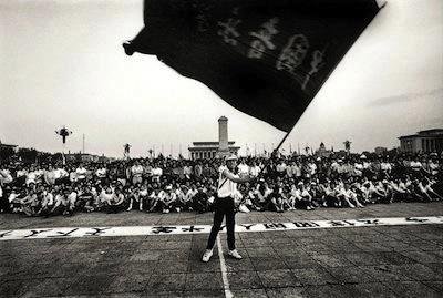 Flag-waver at Tiananmen, 1989. Robert Croma/Flickr. Some rights reserved.