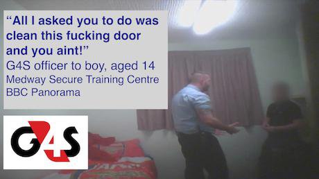 Screenshot, BBC Panorama, &#x27;Teenage prison abuse exposed&#x27;, January 2016