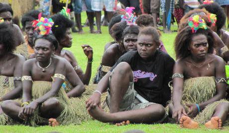 Women in Bougainville on autonomy day celebrations in June 2015.