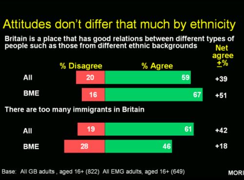 Attitudes of ethnicity
