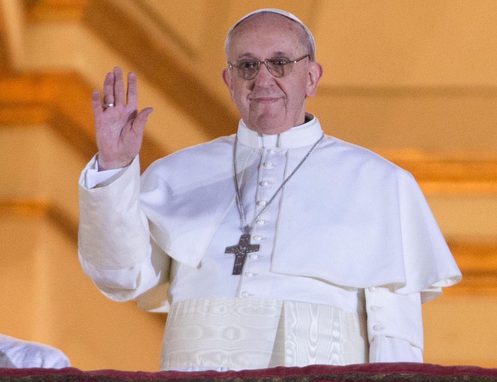 The newly elected Pope Francis, in 2013.