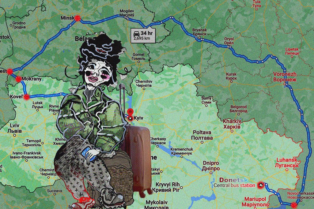 journey from Donetsk to Kyiv smaller