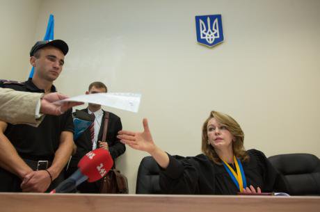 july 2014 - start of review of minjust appeal to ban KPU - demotix inna sokolovska.jpg
