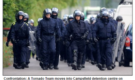 Mail Online, June 2008. A ‘Tornado Team’ approaching Campsfield