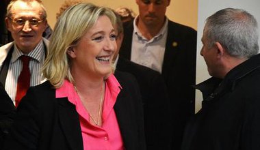 Marine Le Pen smiling