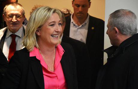 Marine Le Pen smiling