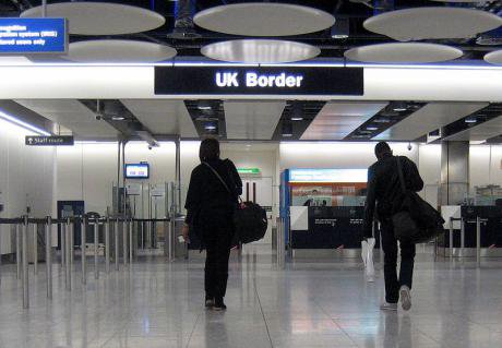 UK border at Heathrow airport