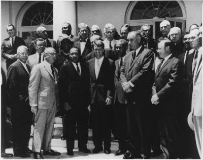 Photograph of White House Meeting with Civil Rights Leaders. June 22, 1963