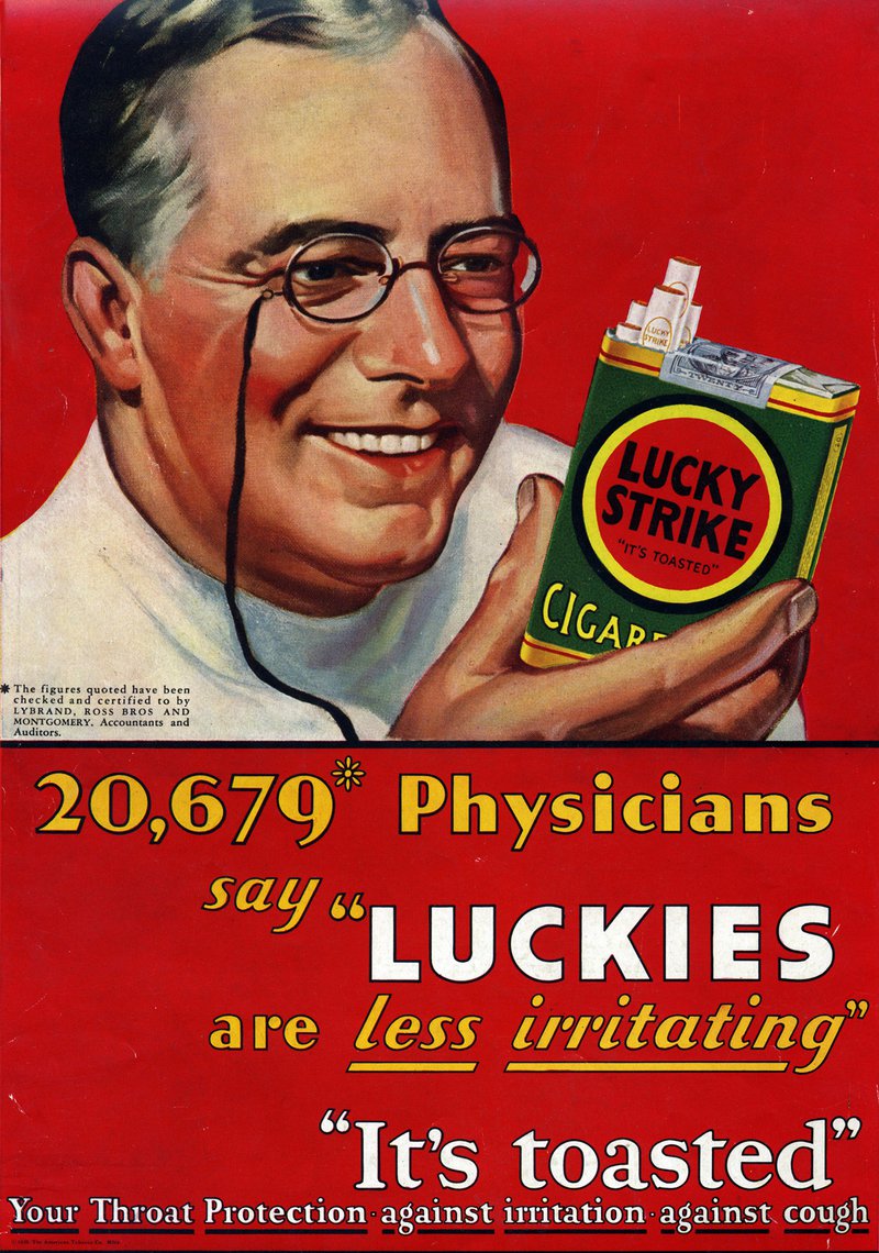 A 1930 Lucky Strike advertisement.