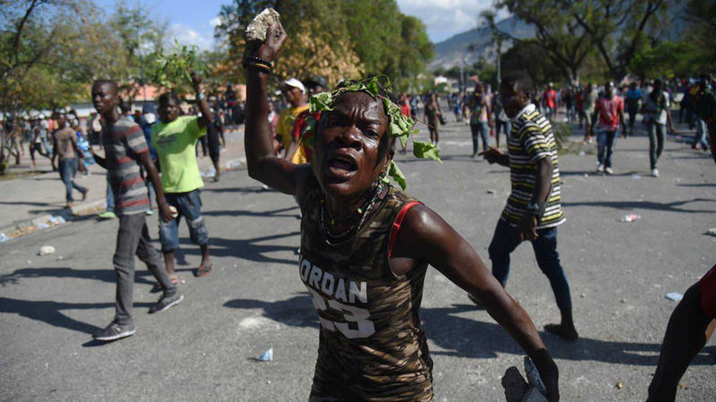 Imagen de las protestas en Haití en 2021.