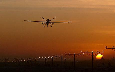 Drone arriving at Kabul airport