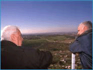 Ariel Sharon and Benjamin Netanyahu on the West Bank