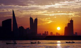 Bahrain skyline at sunset. Shutterstock/Ajay Kumar Singh. All rights resereved.