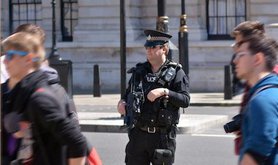 Counter terror police on duty London May 2015