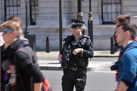 Counter terror police on duty London May 2015