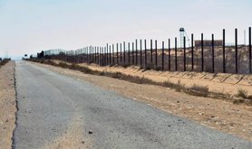 The Sinai border between Egypt and Israel