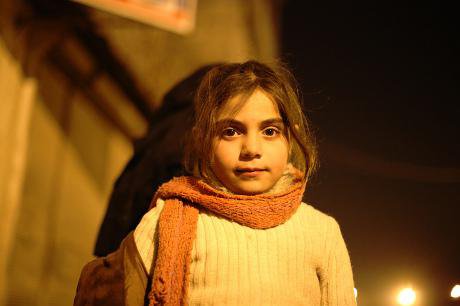 Syrian refugee girl in Turkey