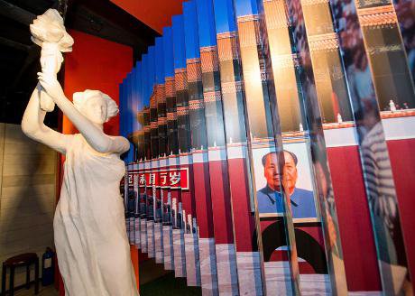 Democracy goddess in new Tiananmen Square museum in Hong Kong