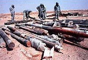 Missiles on the ground