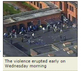 BBC, March 2007. Aerial photograph of ‘riot’ at Campsfield.
